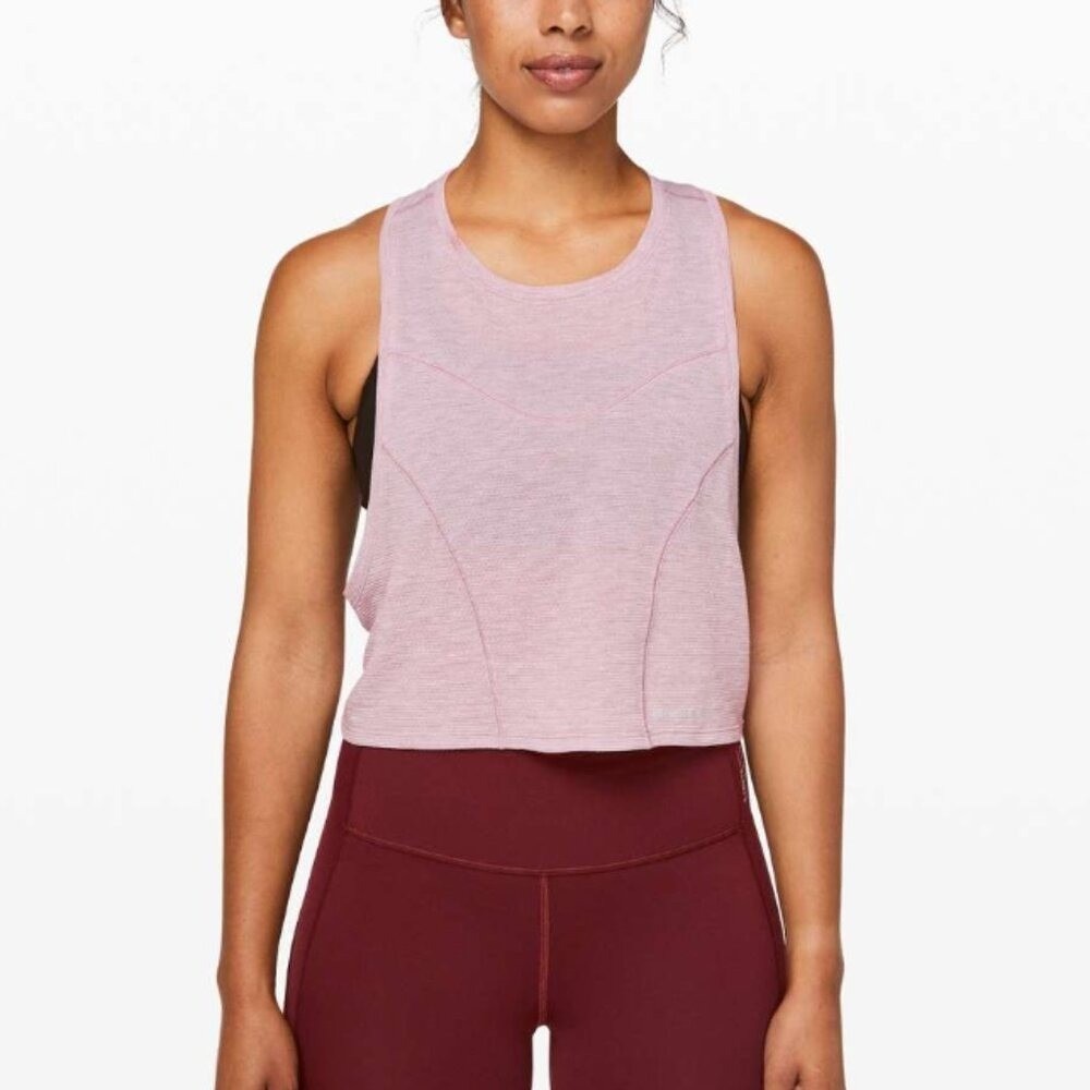 Lululemon X Barry's‎ Stronger as One Muscle Tank Heathered Vintage Mauve 4